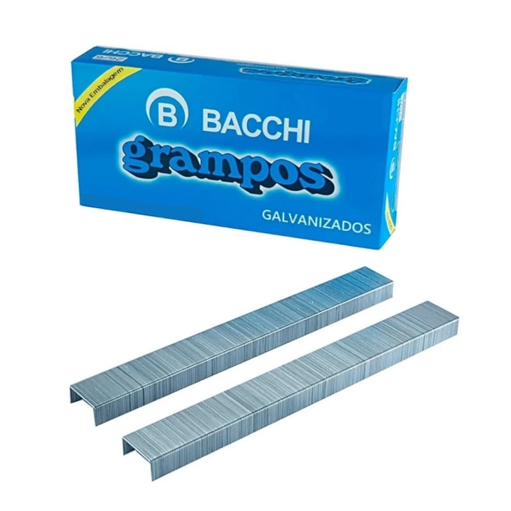 Grampo para Grampeador 26/8 Galvanizado Bacchi 5000un