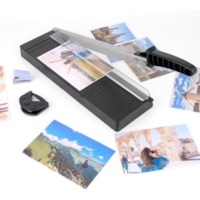 Guilhotina de papel + Canteadeira + Furador 862 3 em 1 Preto Marpax