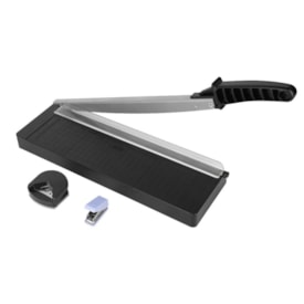 Guilhotina de papel + Canteadeira + Furador 862 3 em 1 Preto Marpax