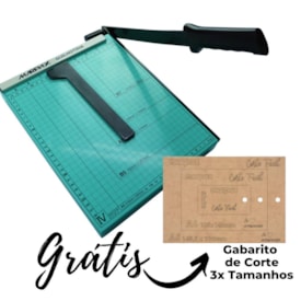 Guilhotina de Papel Manual Verde A4 para 05 Folhas Marpax