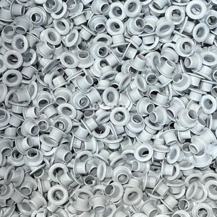 Ilhós de Alumínio N° 54 Branco para artesanato Marpax 1000un