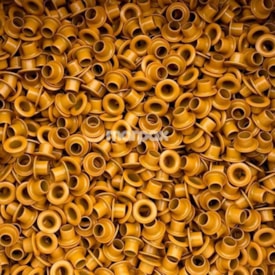 Ilhós de Aluminio N° 54 Laranja para artesanato Marpax 100un