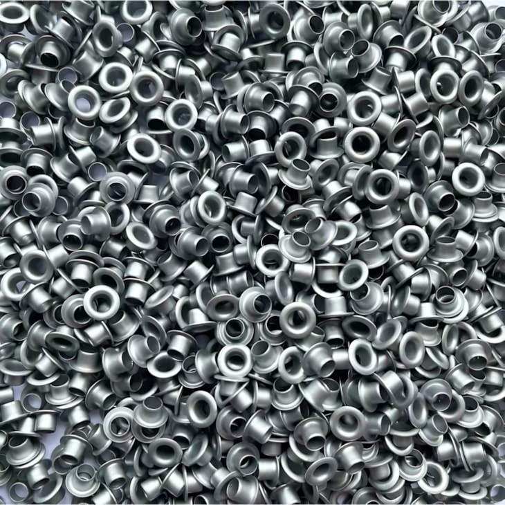 Ilhós de Aluminio N° 54 Prata para artesanato Marpax 100un