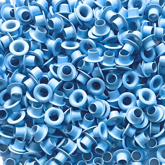 Ilhós de Alumínio N°54 Azul Bebê Marpax 100 unidades