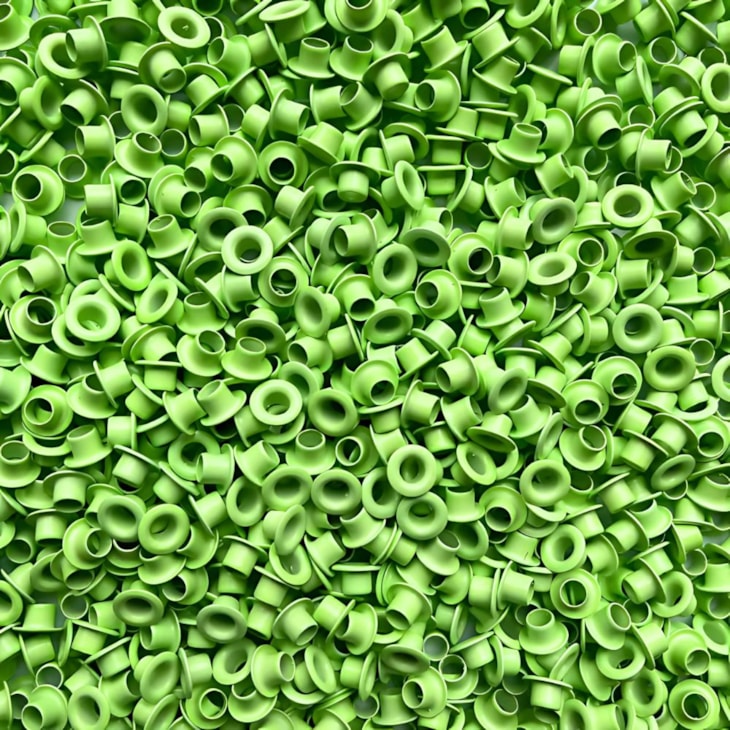 Ilhós de Alumínio N°54 Erva Doce Marpax pacote com 100un