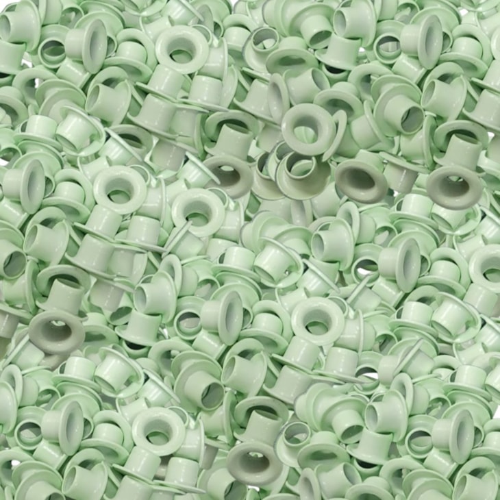 Ilhós de Alumínio N°54 Erva Doce Marpax pacote com 100un