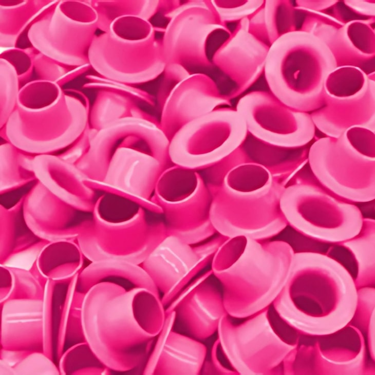Ilhós de Alumínio N°54 Rosa Chiclete Marpax 100 unidades