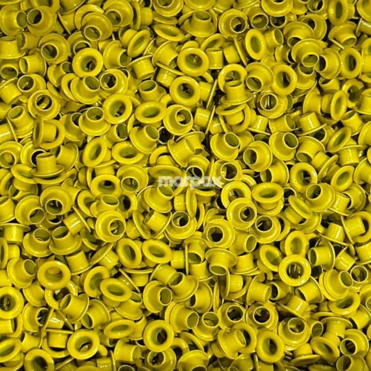 Ilhós de Metal Amarelo N°51 Marpax 1.000 unidades