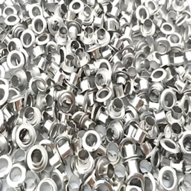 Ilhós de Metal Niquelado N°51 para artesanato Marpax 100un