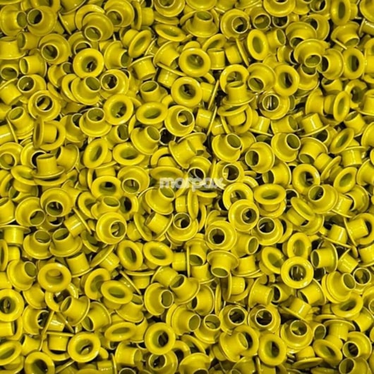 Ilhós de Metal N°51 Amarelo Marpax 100 unidades