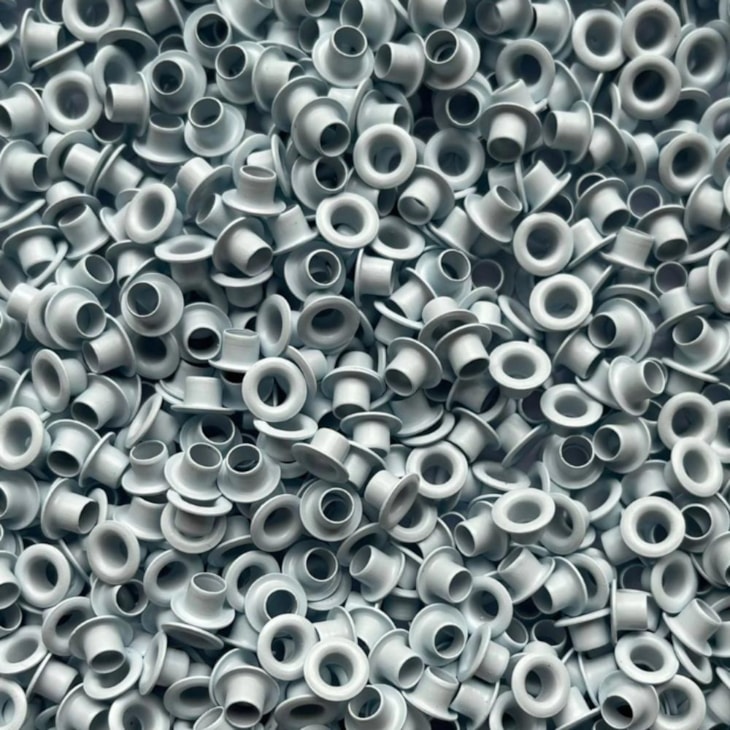 Ilhós de Metal N°51 Branco para artesanato Marpax 100un