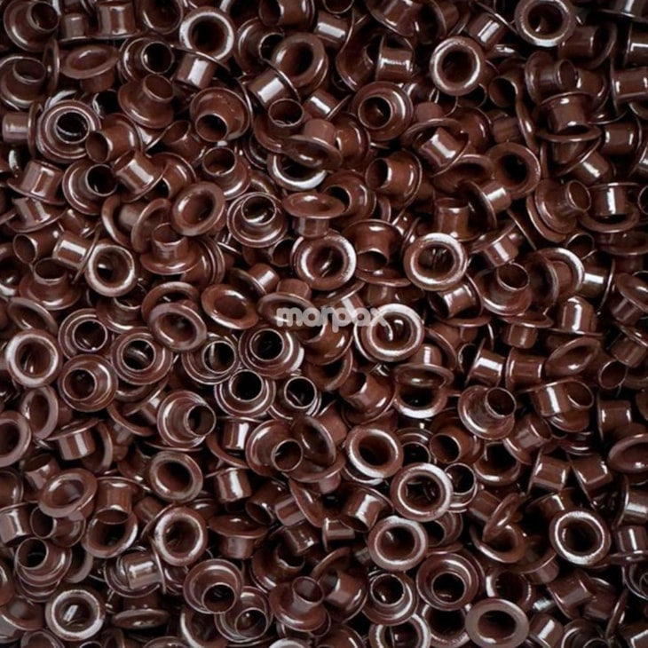 Ilhós de Metal N°51 Marrom para artesanato Marpax 500un