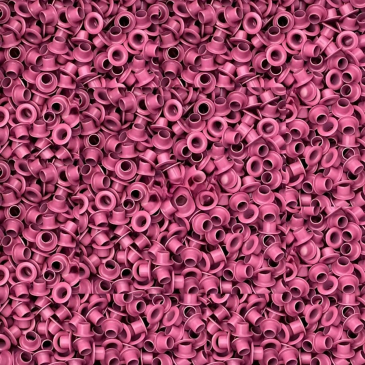 Ilhós de Metal N°54 Cor Rosa para artesanato Marpax 500un