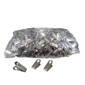 Jacaré para Crachá Clips Sem Alca Metálico Pacote com 1000un