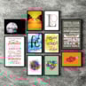 Kit 10 Quadros Decorativos Frases Modelo 2 Madeira Mdf Adesivado Marpax