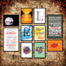 Kit 10 Quadros Decorativos Frases Modelo 2 Madeira Mdf Adesivado Marpax