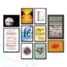 Kit 10 Quadros Decorativos Frases Modelo 2 Madeira Mdf Adesivado Marpax