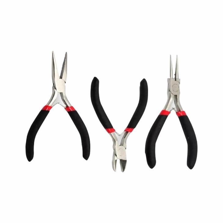 Kit 3 Alicates para Artesanato Bijuterias e Patchwork Marpax