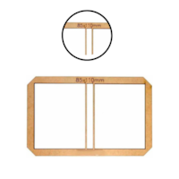 Kit 3 Gabaritos Post It Encadernação e Cartonagem MDF Marpax