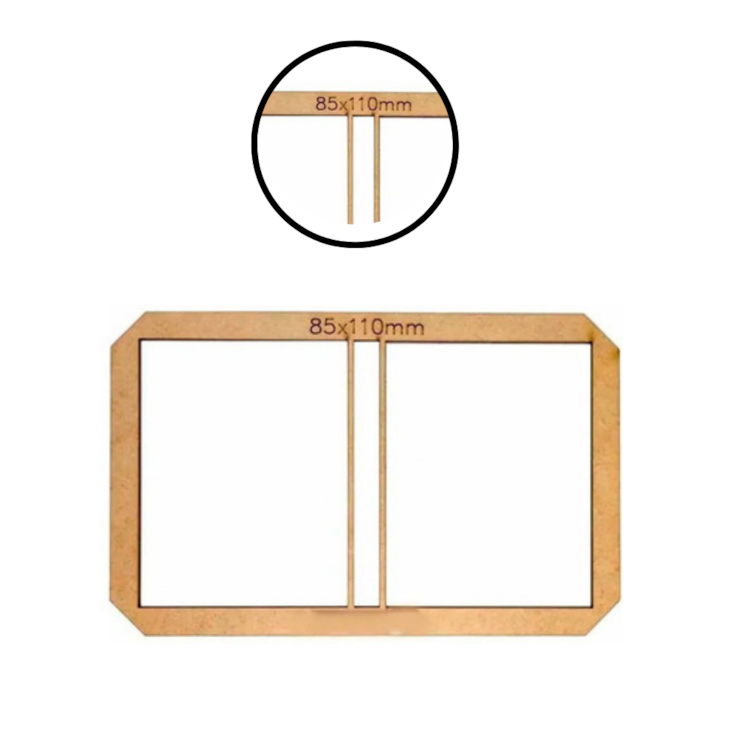 Kit 3 Gabaritos Post It Encadernação e Cartonagem MDF Marpax