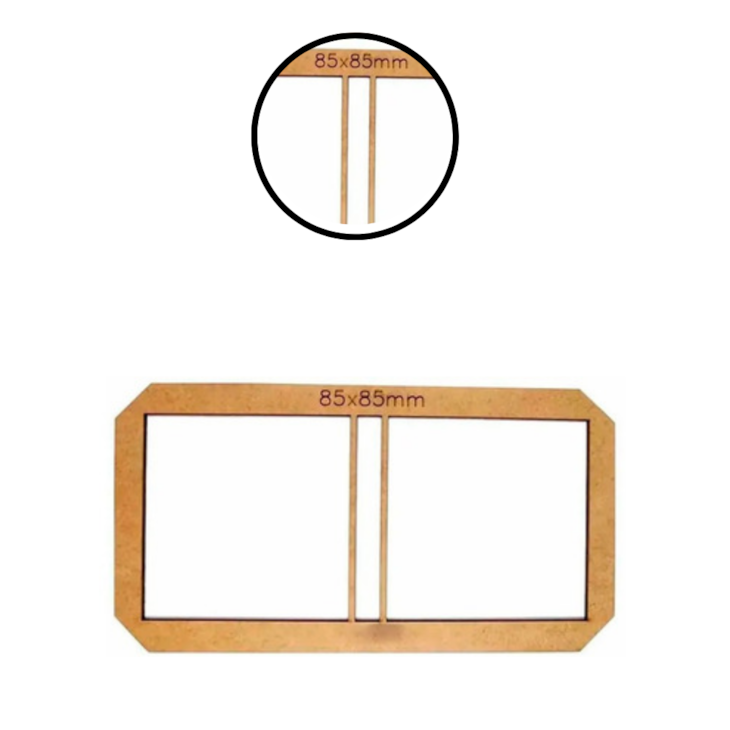 Kit 3 Gabaritos Post It Encadernação e Cartonagem MDF Marpax