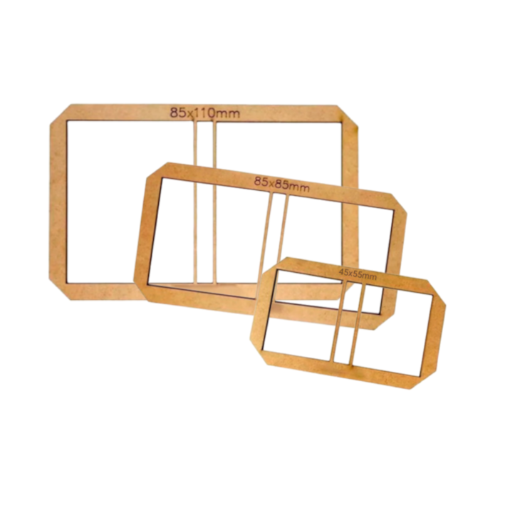 Kit 3 Gabaritos Post It Encadernação e Cartonagem MDF Marpax