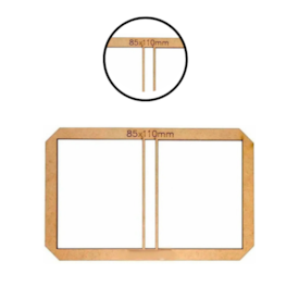 Kit 3 Gabaritos Post It para Encadernação e Cartonagem MDF Marpax