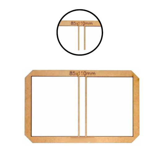 Kit 3 Gabaritos Post It para Encadernação e Cartonagem MDF Marpax