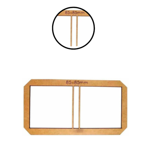 Kit 3 Gabaritos Post It para Encadernação e Cartonagem MDF Marpax