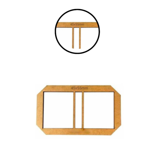 Kit 3 Gabaritos Post It para Encadernação e Cartonagem MDF Marpax
