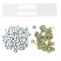 Kit Acabamento Elástico Branco + Ilhós Branco + Passante Flor