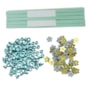 Kit Acabamento Elástico Verde + Ilhós Verde + Passante Flor