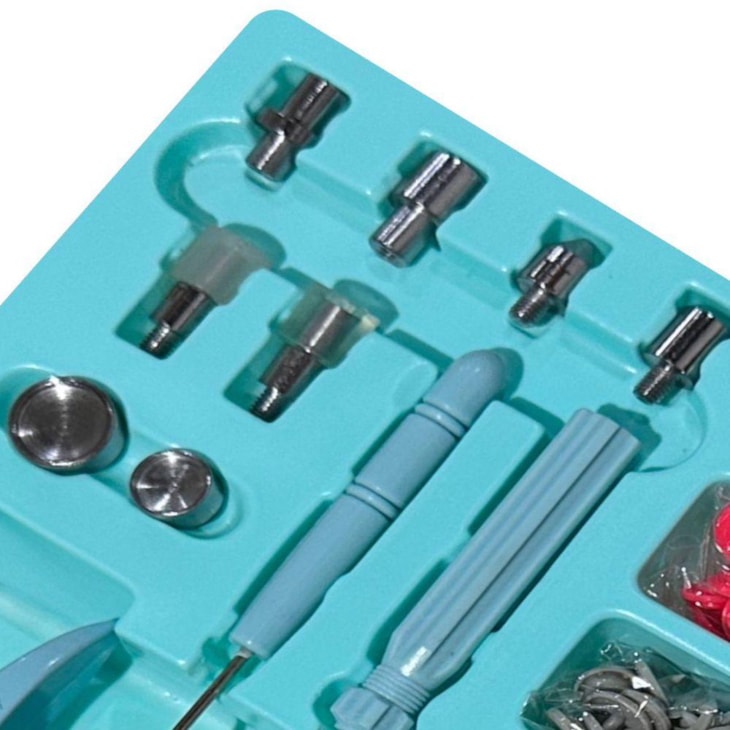 Kit Alicate de Pressão Verde + 260 botões + 40 Ilhós