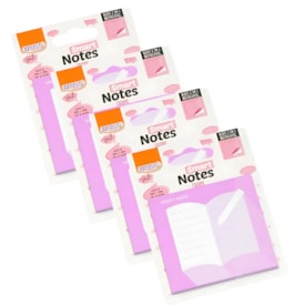 Kit Bloco de anotações 75x75mm 2 em 1 120 folhas