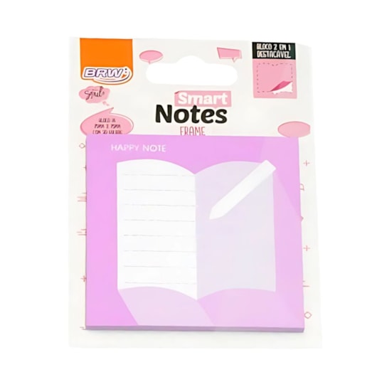Kit Bloco de anotações 75x75mm 2 em 1 120 folhas