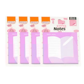 Kit Bloco de anotações 75x75mm 2 em 1 120 folhas