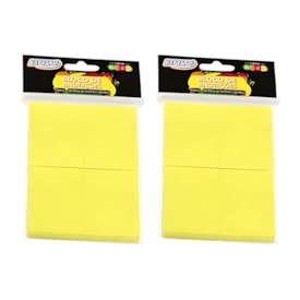 Kit Bloco de Anotações Amarelo Neon 38x51mm 800 fls