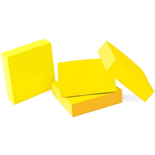 Kit Bloco de Anotações Amarelo Neon 38x51mm 800 fls
