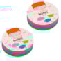 Kit Bloco de Anotações Colori Smart Notes 70x70mm 400 fls