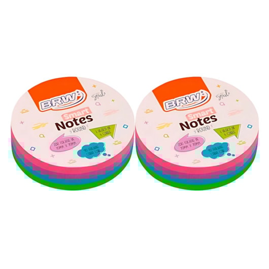 Kit Bloco de Anotações Colori Smart Notes 70x70mm 400 fls