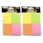 Kit Bloco de Anotações Colorido Neon 38x51mm 800 fls