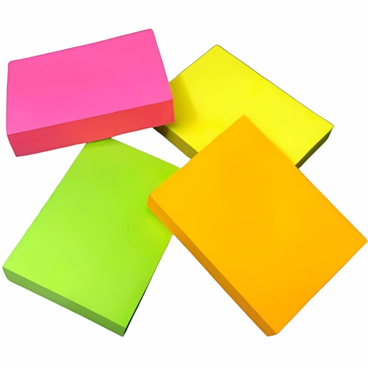 Kit Bloco de Anotações Colorido Neon 38x51mm 800 fls