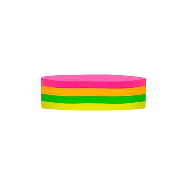 Kit Bloco de Anotações Coração Neon Notes 70x70mm 400 fls