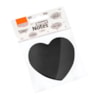 Kit Bloco de Anotações Coração Preto 70x70mm 200 folhas