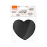 Kit Bloco de Anotações Coração Preto 70x70mm 200 folhas