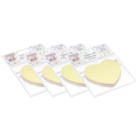 Kit Bloco de Anotações Coração Tom Pastel 70x70mm 400 folhas