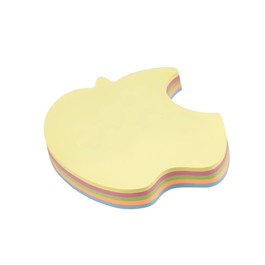 Kit Bloco de Anotações Maçã Tom Pastel 70x70mm 400 fls