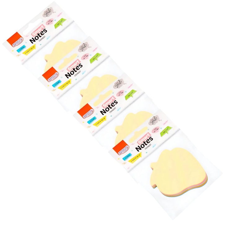 Kit Bloco de Anotações Morango Tom Pastel 70x70mm 400 folhas