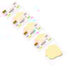 Kit Bloco de Anotações Morango Tom Pastel 70x70mm 400 folhas