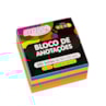 Kit Bloco de Anotações Neon 5 Cores 50x50mm 500 folhas
